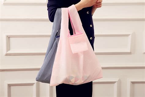 Folding Reusable Grocery Bags Washable Waterproof Nylon Holds Heavy Groceries Foldable Tote