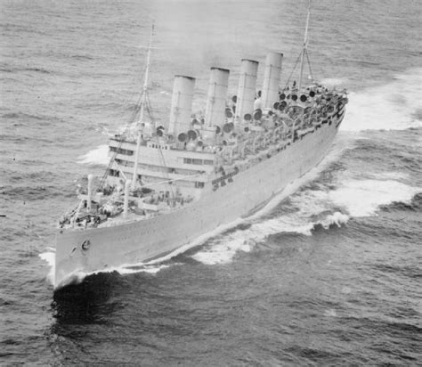 Aquitania Sinking