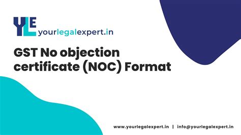 Gst No Objection Certificate Noc Format