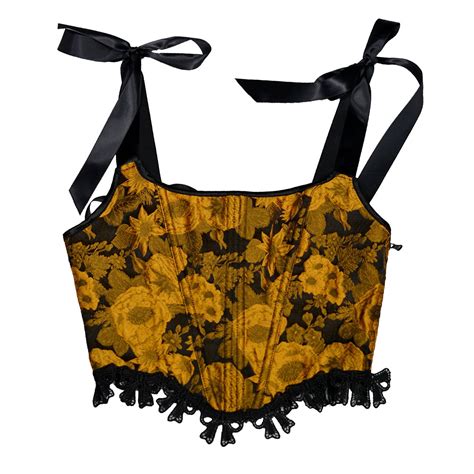 Women Gothic Corset Crop Top Aesthetic Camis Bustier Vest Goth Graphic