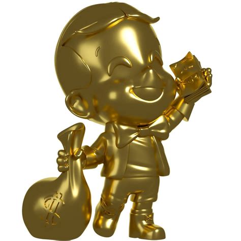 Richie Rich Collection Richie Rich Chrome Version Vinyl Figure #1