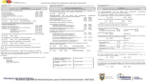 Manual De Seguridad Paciente Msp Ecuadorptx Ppt