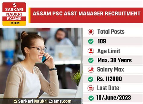 Assam Psc Asst Manager Recruitment Form Last Date June