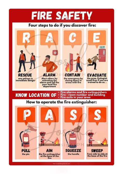 Fire Safety Poster With Free Printable Race Pass Id Card Badge Design