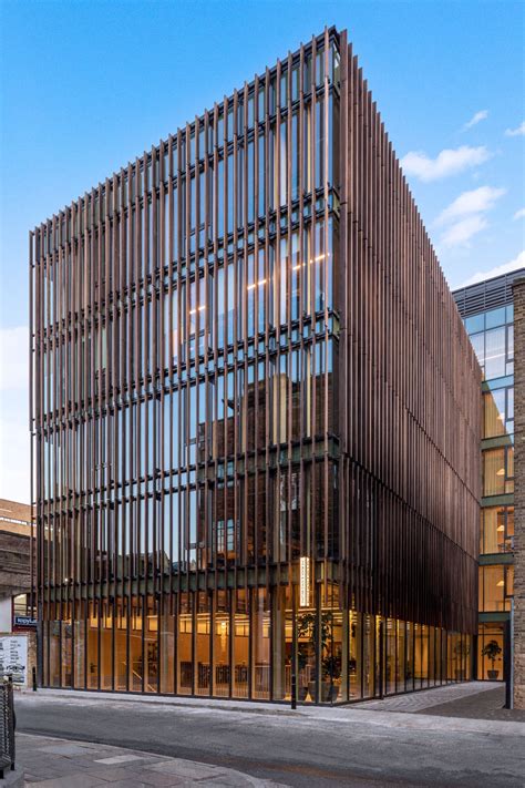 The Black White Building In London Showcases Wood Construction