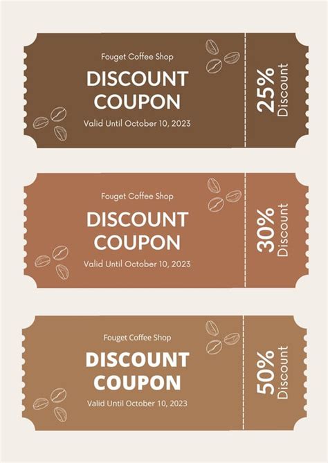 Customize 51+ Coffee Coupon Templates Online - Canva