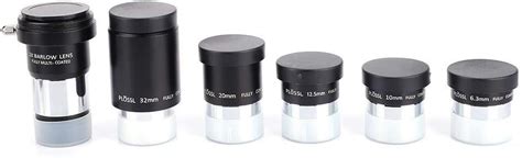 Maxmartt Telescope Eyepieces 2X Telescope Barlow Lens Plossl 6 3mm