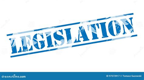 Legislation Blue Stamp Stock Illustration Illustration Of Isolated