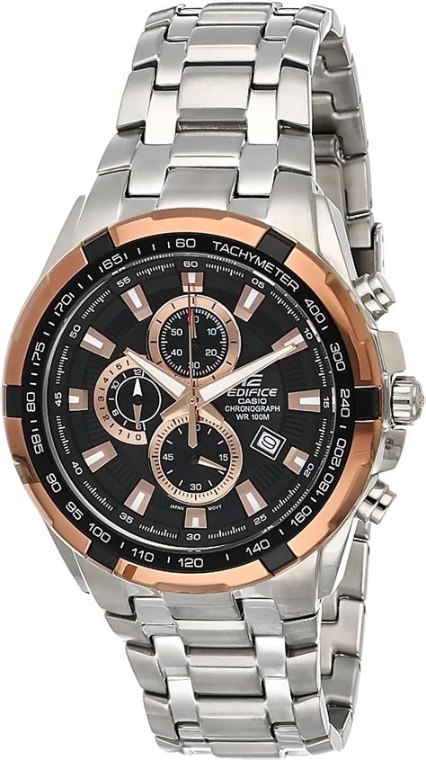 Casio Edifice Men S Watch Efr Mdc Avudf Black Dial Black Band