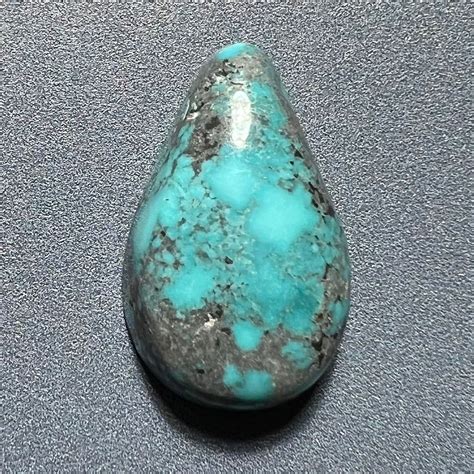 Black Widow Mine Natural Turquoise Cabochon Esmeralda Turquoise