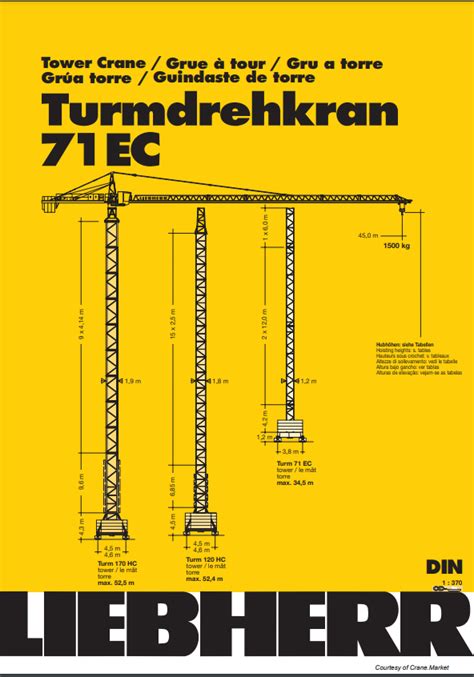 Liebherr 71 Ec Used Tower Cranes