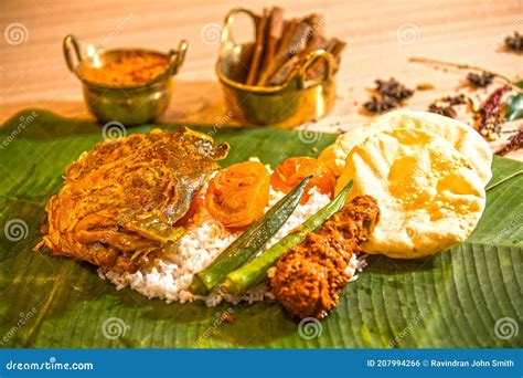 BANANA LEAF RICE editorial photo. Image of assortment - 207994266