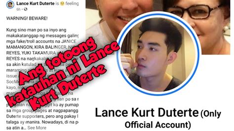 Sino Si Lance Kurt Duterte Sa Kanyang Katauhan YouTube