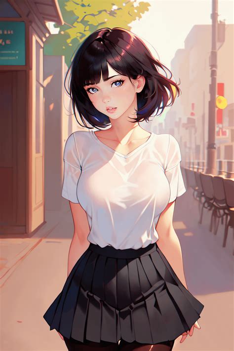 174 Art Realistic Short Hair Vertical Anime Girls R Genshin Impact