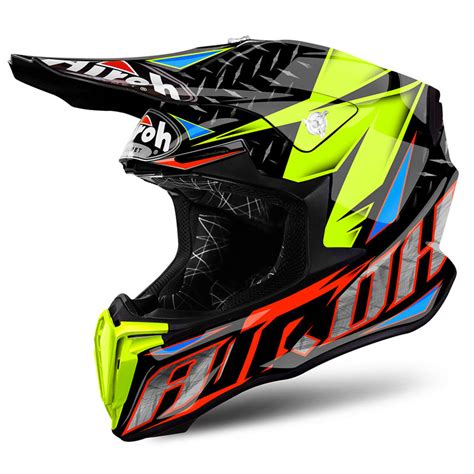 Airoh Twist Iron Orange TWIR32 Offroad Helmets MotoStorm