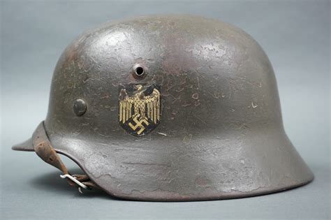 Original German WWII Heer Reissued M35 Helmet