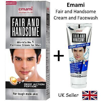 Emami Mens Fair And Handsome Fairness WASH Skin Whitening FACE CREAM