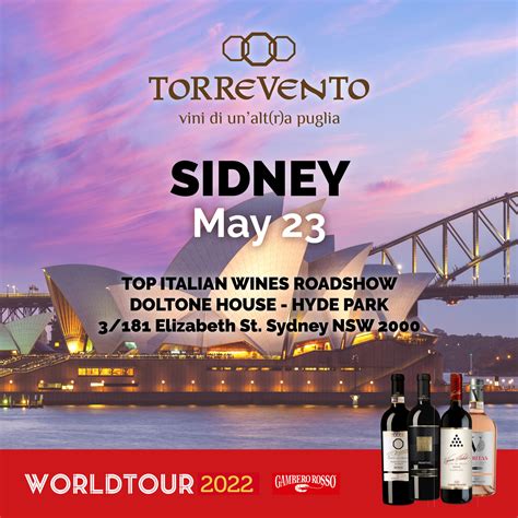 Continua Il Viaggio Di Torrevento A Sidney Con Gambero Rosso