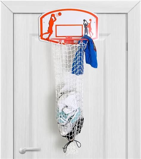 Bundaloo Basketball Laundry Hamper Over The Door 2 In 1 Hanging