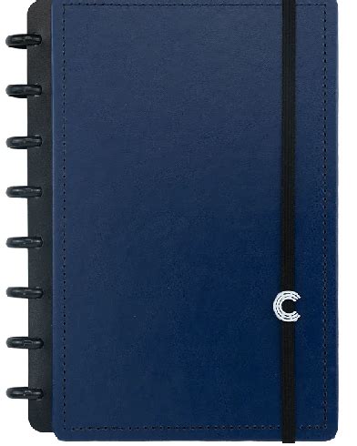 Caderno Inteligente Azul - Caderno Inteligente - A5 Azul Escuro - Caderno Inteligente - PAPELARISSA