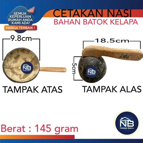 Centong Batok Nasi Padang Cetakan Nasi Tempurung Kelapa Lazada