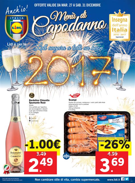 Sp Volantino Lidl Men Di Capodanno Dal Al Dicembre