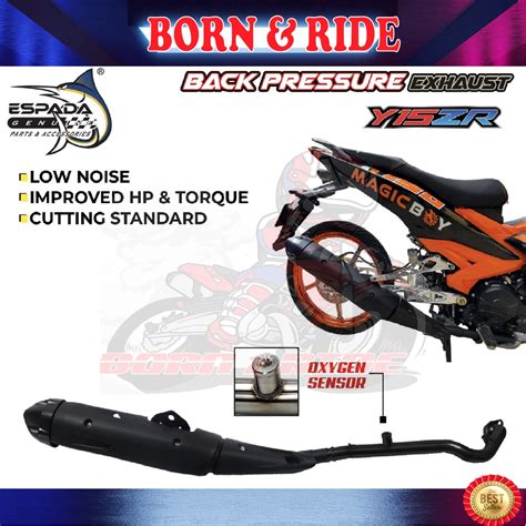 Born Ride Espada Exhaust Pipe Back Pressure Rs Rsx Rsx Mm