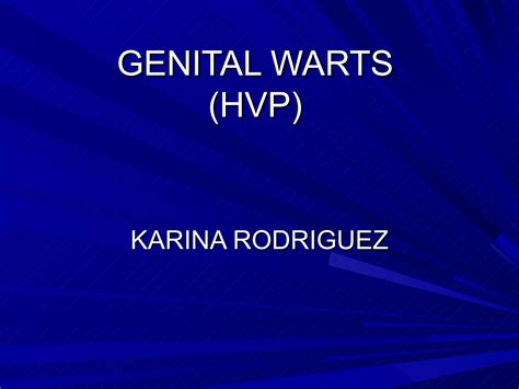 Genital Warts Ppt