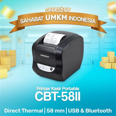 Jual Paket Printer Kasir Thermal Codeshop CBT 58II Bluetooth Shopee