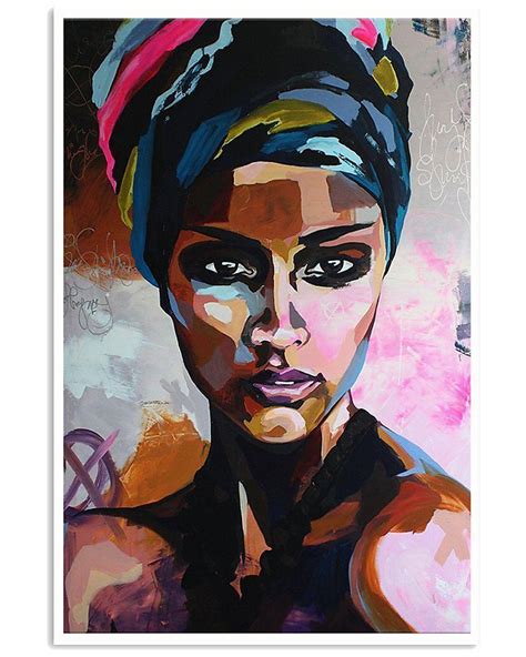 African Black Art Beautiful Black Woman Poster 3 Vertical Poster