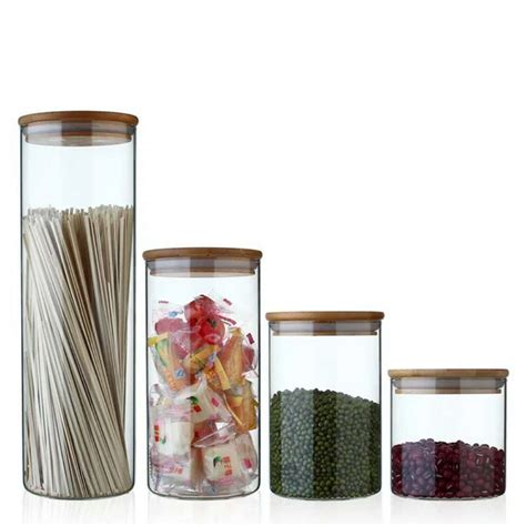 Custom High Borosilicate Glass Storage Jar For Tube Shaped Glass