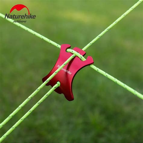 Pcs Red Aluminum Guyline Cord Adjuster Tent Tensioners Rope Adjuster