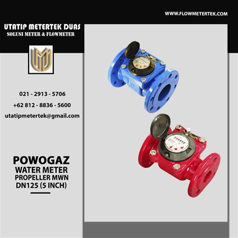 Powogaz Water Meter Propeller MWN DN125 Utatip Metertek Duas