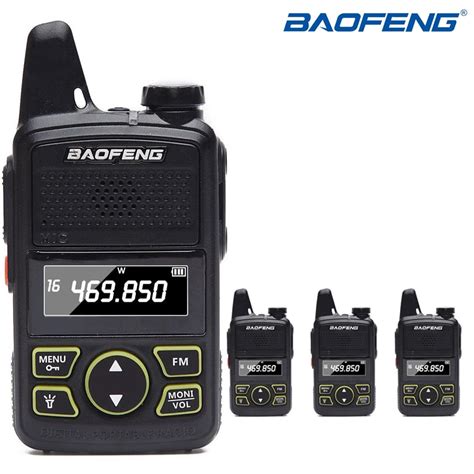 Pcs Baofeng Bf T Mini Two Way Radio Uhf Mhz Ch Bft Portable