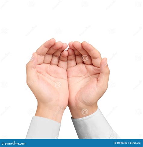 Open Palm Hand Gesture Royalty Free Stock Photo Image