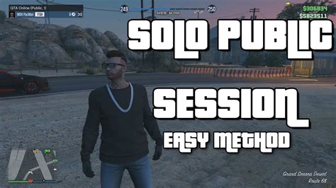 XBOX ONE EASY SOLO PUBLIC SESSION METHOD GTA 5 ONLINE YouTube