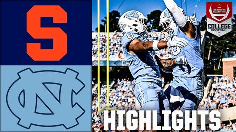 Syracuse Orange vs. North Carolina Tar Heels | Full Game Highlights