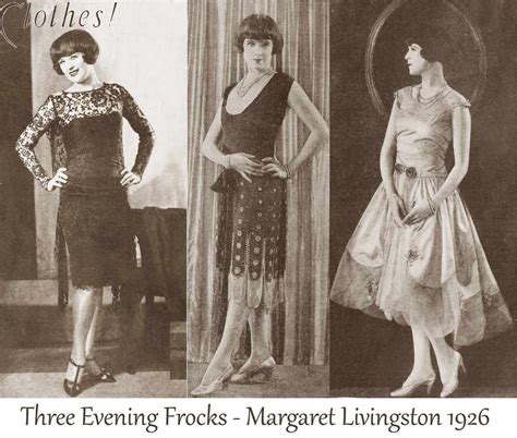 Three Evening Frocks Margaret Livingston S Fashion Fashion