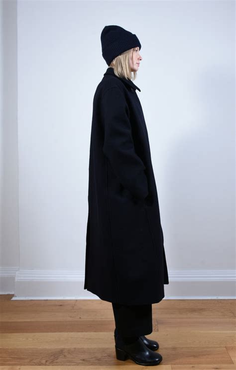 Ria Wool Coat Dark Navy Studio Nicholson Epitome