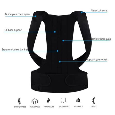 Minifinker Ceinture De Correction De Posture Ceinture De Correction