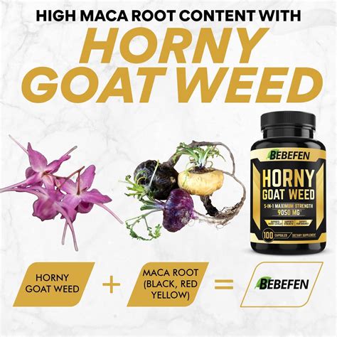 Horny Goat Weed Capsules Mg With Maca Tribulus Terrestris Tongkat