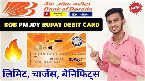 BOB Pmjdy Debit Card Limit Charges Benifits Bank Of Baroda Jan Dhan