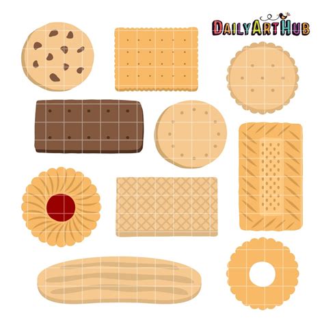 Biscuits Clip Art Set Daily Art Hub Graphics Alphabets And Svg