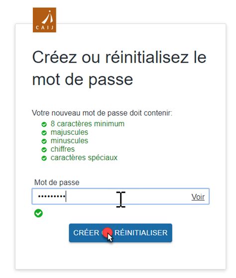 Comment créer ou réinitialiser mon mot de passe