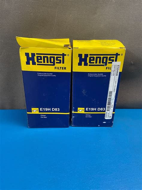 Lot Of 2x Hengst E19H D83 Replacement Oil Filter EBay