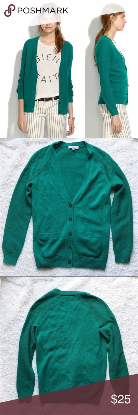 Madewell Journal Grandpa Cardigan Forest Green Xs Style Cardigan