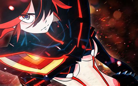 Wallpaper Anime Girls Space Black Hair Kill La Kill Matoi Ryuuko