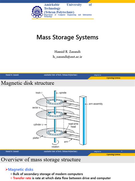 os mass storage systems  hard disk drive disk storage