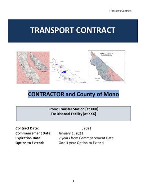 Fillable Online Monocounty Ca AGREEMENT BETWEEN THE COUNTY OF MONO