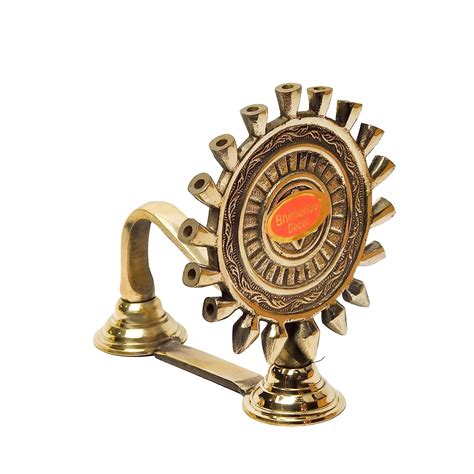 Buy Bhimonee Decor Pure Brass Chakra Aarti Deep Deepak Diya For